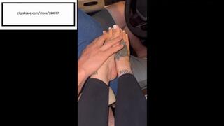 Tattoedtoesxoxo Friend Scratches her feet for her again