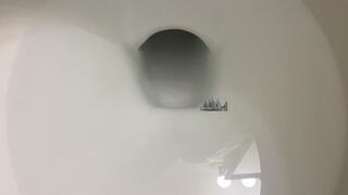 Tiny City Floating in Giantess Huge Toilet 1080