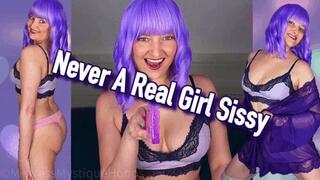 Never A Real Girl Sissy - You'll always be a lesser copy of a woman - Sissy Training and Humiliation with Femdom Mistress Mystique - MP4