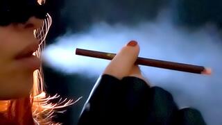 Smoking More red 120s leather gloves slomo