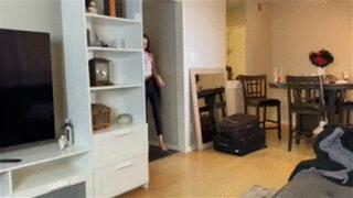 Sneaky FJ With My StepSister's Boyfriend BrattyTickles And Vick DaShootah - POV Interracial FootJob With CumOn Feet HDMP4