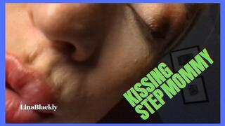 Sneaky Step-Mommy Kiss Turns Passionate