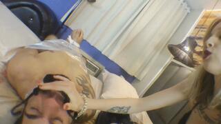 FACESITTING WITH SLAVE IN CAPTIVITY AND MUMIFIED PART 4 BY PENÉLOPE PINK AND DANIEL SANTIAGO CAM BY DANI FULL HD