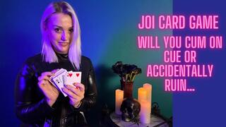 JOI card game - keep focused or you may ruin