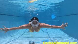 More Bikini swim with mermaid tail pull on