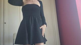 sensual strip tease ends in a wet way