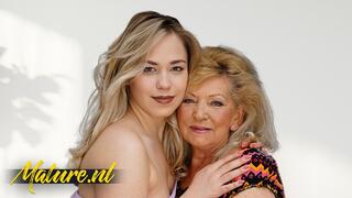 Hot Granny Gets Her Hairy Pussy Eaten By Young Babe Selvaggia