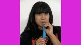 eRica drinks gross cum out of condom with a straw!
