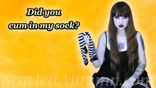 Did you cum in my sock? - MP4 HD 1080p