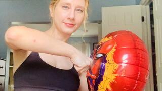 Mean Girlfriend Plays Dick Punching Balloon Game With You