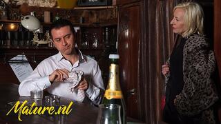 Mature Charly Sparks Seduces a Bartender For Some Rough Anal Sex