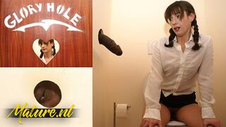 Married Wife Fucking & Sucking a Strangers BBC Through a Gloryhole