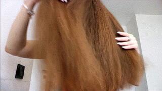 Nice shiny and silky hair tease WMV