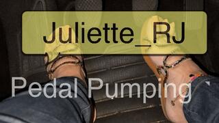 Juliette_RJ Real Life Pedal Pumping on Flats - FOR MOBILE DEVICES USERS - PEDAL PUMPING - JOI - BBW LEGS - DIRTY LANGUAGE - REVVIG - CUM COUNTDOWN - PUMP HARD - JOI - ORANGE PEDICURE