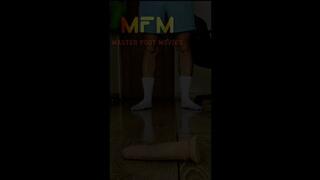 Oops! I crushed your dick with my socks !