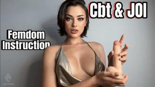 CBT and JOI Femdom Instructions POV | Lady Perse