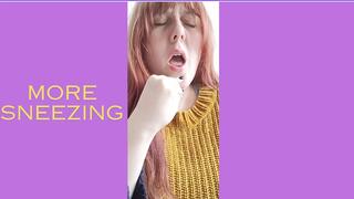 Sneezing small clip - SNEEZING AND NOSEBLOWING - by Lexie Red