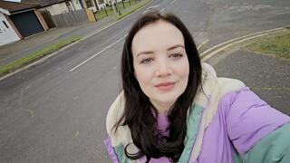 Outdoor upskirt kilt wetting peeing