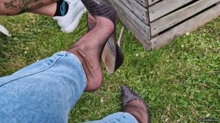 First shoe stealing and then a relaxing foot massage HD mp4 1920x1080