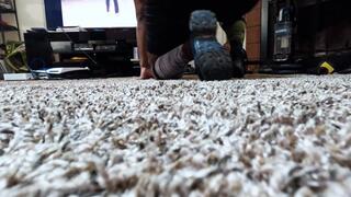 Teenie runs around Giantess as she Works Out POV 1080