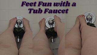 Feet & Toe Wiggles with a Tub Faucet