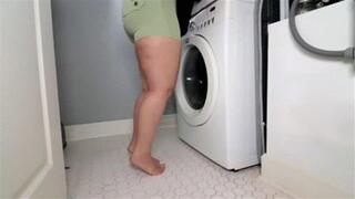 INEED2PEE Milah Romanov pissing spandex booty shorts omorashi