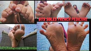 Giantess soles with french pedicure