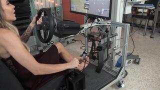 Angel Drives a Stickshift Vehicle in the Simulator (MP4 - 1080p)