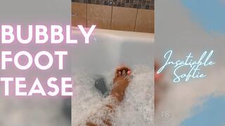 Steamy Hot Tub Foot Tease by Ebony BBW with Pink Toes and Soles