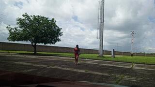 Driving my old car and pumping the pedal to rev it up to the max (3)