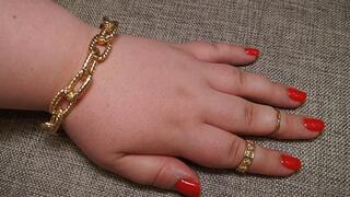 #2 BBW hand with red manicure (no talking)