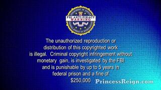 Princess Reign treats us by showing her sticky smelly feet