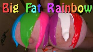 Big Fat Rainbow Tits and Tummy