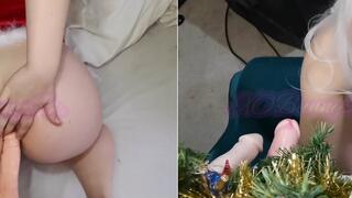 hard fuck all my holes with fuck machine and bukake (POV)