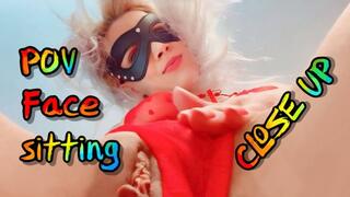 FACE SITTING: POV Mia's Mimi face sitting CLOSE-UP(1080p)