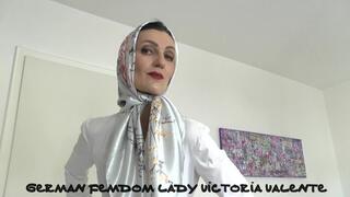 Satin headscarves fashion show