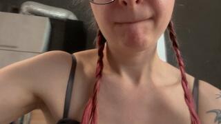 Upskirt at Emmy's, different with my panties