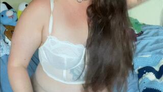 Squirting from Giant Dildo and Butt Plug