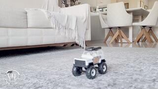 I was irritated by the toy car in the middle of the room