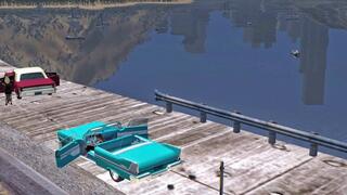 Fay Revving the Plymouth til it Blows