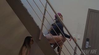 My obedient slave sucks all my fart without wasting it