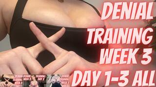 Denial Training Week 3 Day 1-3 ALL TITS