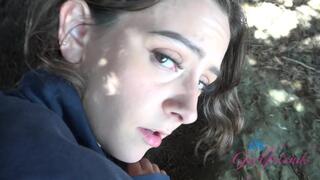 Vacation fun w/Serena Hill exploring the coast and her pretty pussy (Creampie) Public Sex /