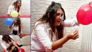 Mad Scientific make pop experiments with balloons - Bunny Looner