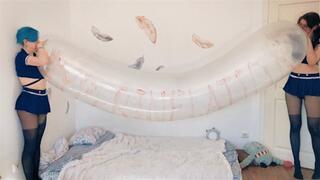 Cosette and Stashia BTP's double valved Roomtex zeppelin - 480p