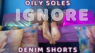 Lady Angela oiled soles and denim soles ignore
