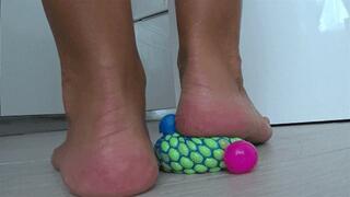 Pink slime on my bare feet IV