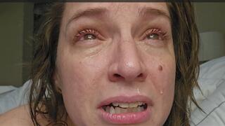 Liz River Crying after Fetish Con 2023 in Florida, USA, Topless, Tears, Snot, Embarrassed Female,