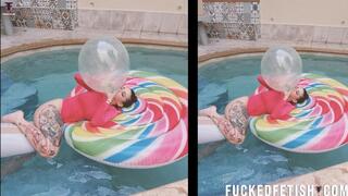 wmv 24 iches transparent balloons pool inflatable fun day