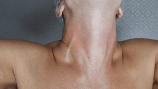 Slowly I stretch my neck